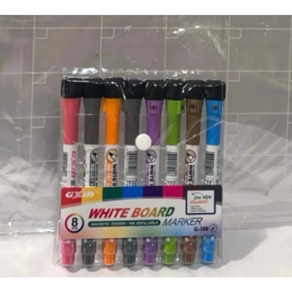 Clear Acrylic Magnetic Refrigerator Fridge Memo ToDo list w/ Markers about 15x11